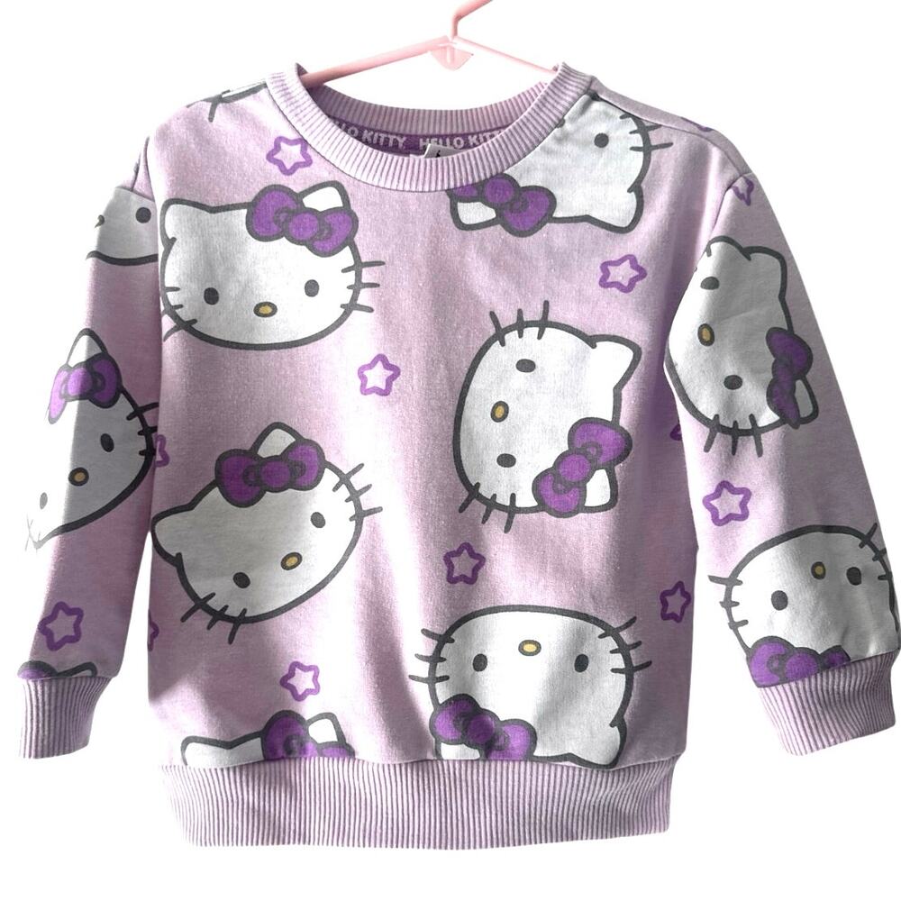 Hello kitty lavender baby girl sweater hello kitty fave print all over sz2T